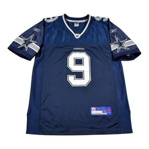 Dallas Cowboys Football Jersey Mens Size 48 Blue NFL Tony Romo Reebok Authentic